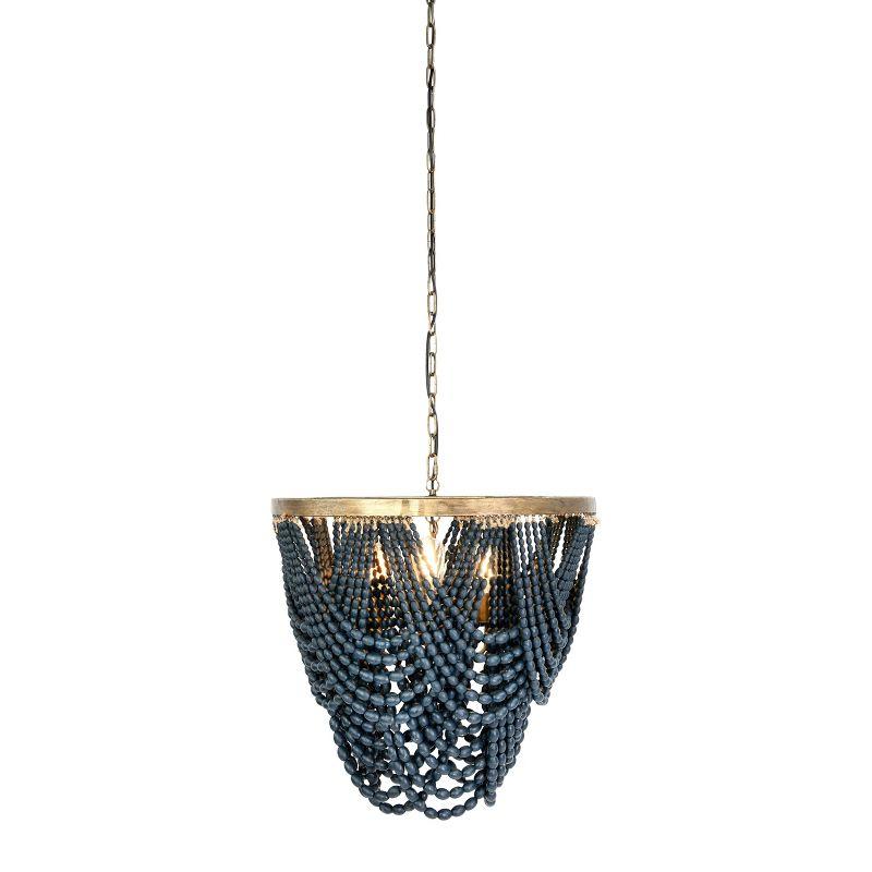 Storied Home Draped Wood Bead Chandelier