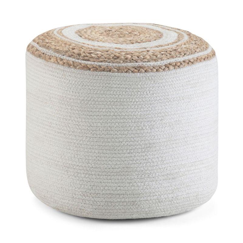 Simpli Home Serena Upholstered Pouf