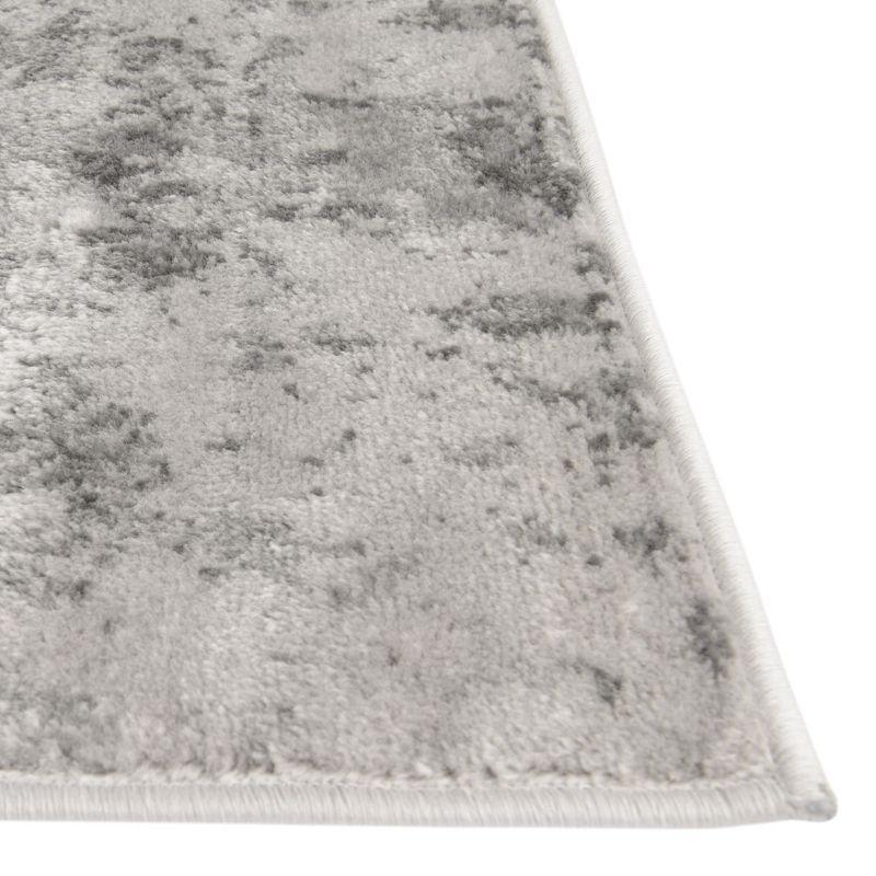 Unique Loom 4' 1 x 6' 1 Light Gray Metro Space Area Rug