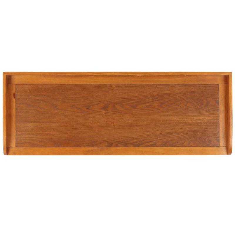 Isaac Storage Bench - Honey Oak - Safavieh