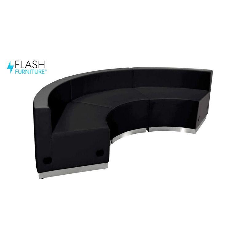 Flash Furniture HERCULES Alon Series LeatherSoft Reception Configuration, 3 Pieces