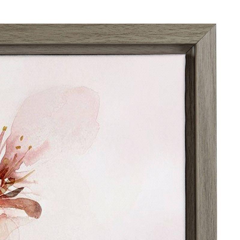 16" x 23" Watercolor Blossoms II Framed Canvas Wall Art - Amanti Art: Botanical Decor, Modern Style