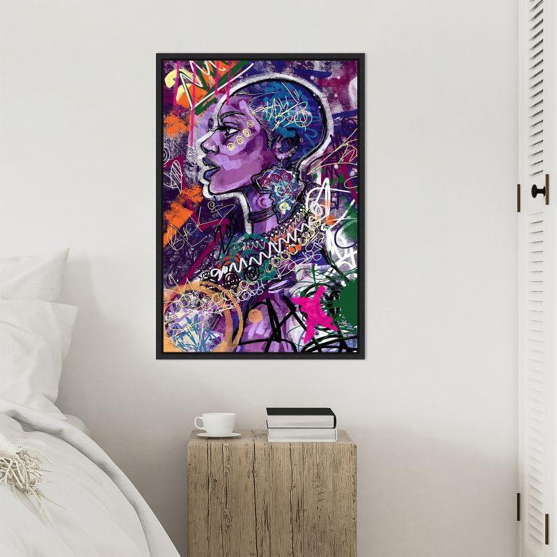 Amanti Art Black is Love (Woman) by Justin Copeland Canvas Wall Art Print Framed 23 x 33-in.