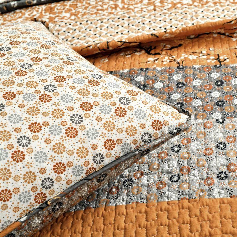 Lush Decor Royal Empire Cotton Reversible 3 Piece Quilt Set