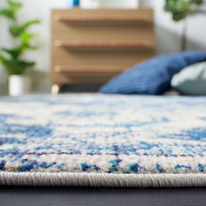 Madison MAD484 Power Loomed Indoor Area Rug - Ivory/Blue - 5'3"x7'6" - Safavieh