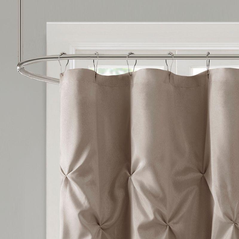 Laurel Tufted Semi-Sheer Shower Curtain