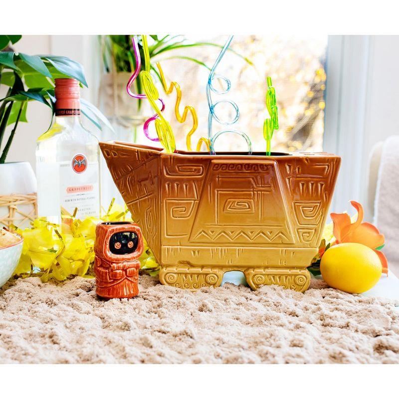 Beeline Creative Geeki Tikis Star Wars Sandcrawler Punch Bowl Set With Jawa Mini Muglet