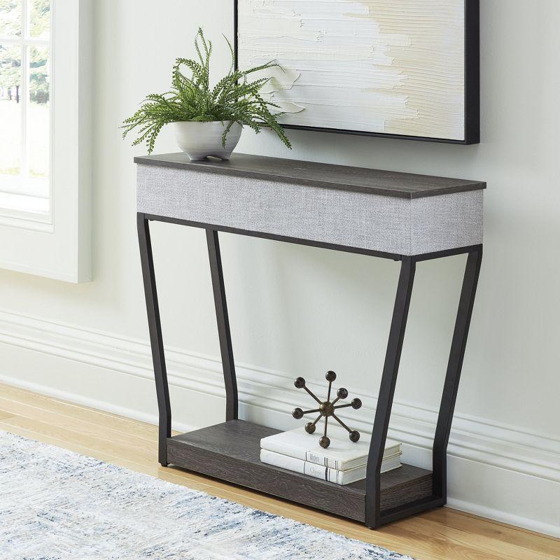 Signature Design by Ashley Sethlen Console Sofa Table, Gray & Black