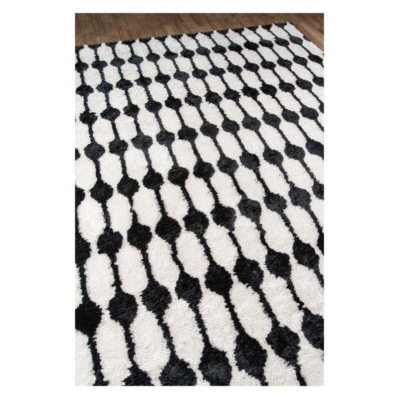 Novogratz Geometric Handmade Black/Ivory Area Rug