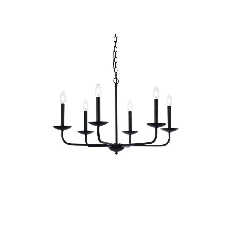 Elegant Lighting Cohen 30 inch pendant in black