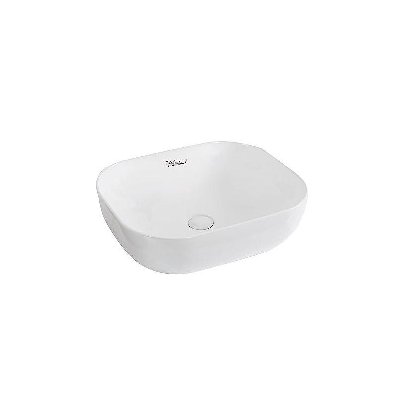 Whitehaus Collection Isabella Plus 15.75'' White Vitreous China Rectangular Bathroom Sink