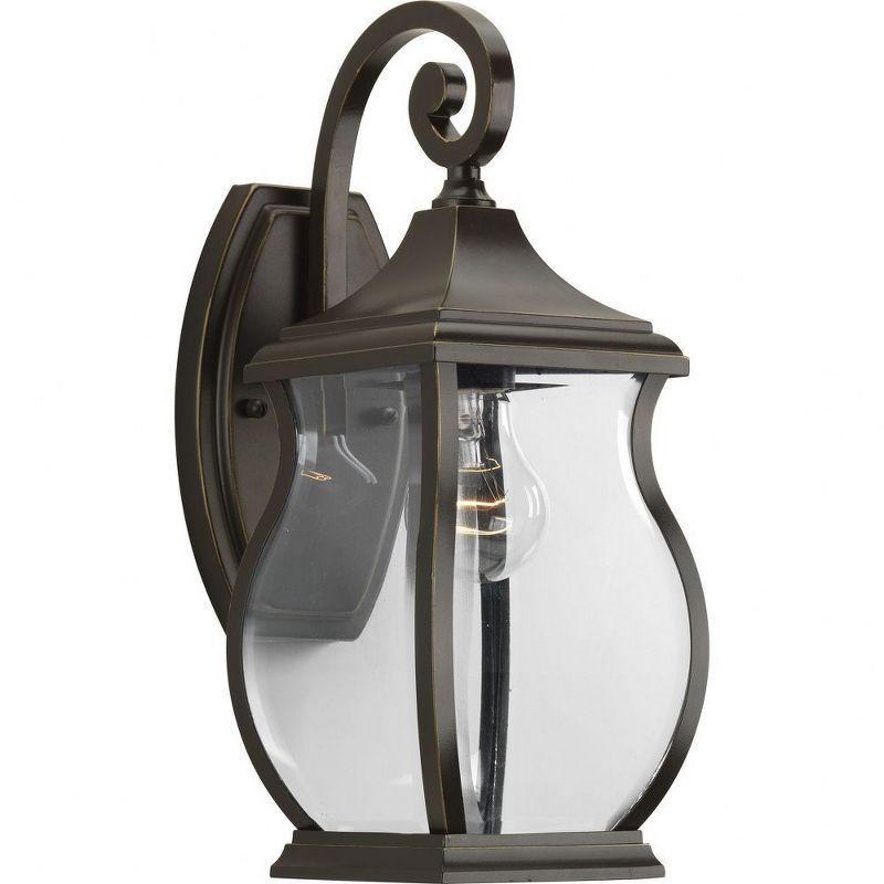 Bronze 15" Traditional Outdoor Wall Lantern Sconce