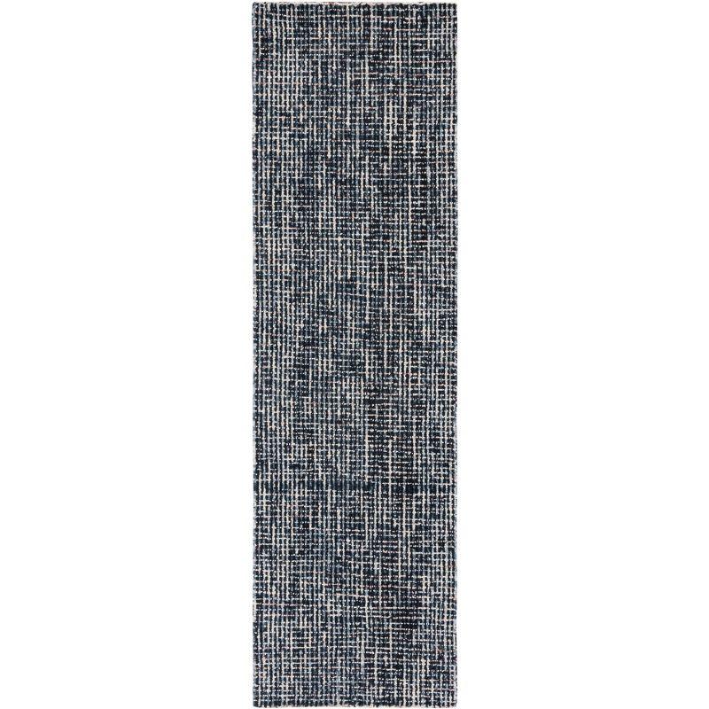Abstract ABT468 Handmade Indoor Runner - Black/Grey - 2'-3"x8' - Safavieh