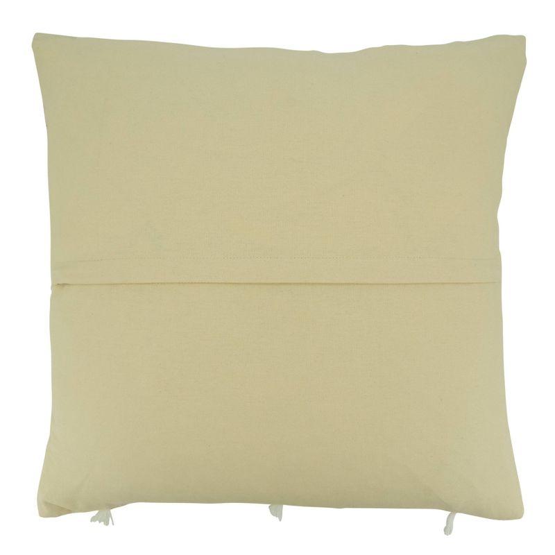 Saro Elka Collection Cotton Throw Pillow
