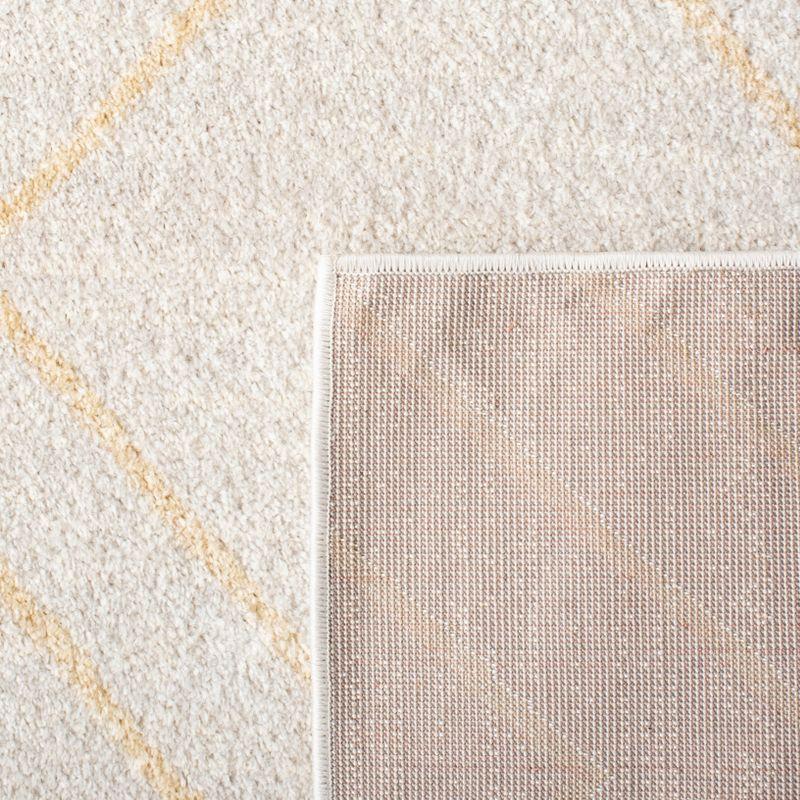Adirondack ADR241 Machine Made Indoor Runner - Ivory/Gold - 2'-6"x8' - Safavieh
