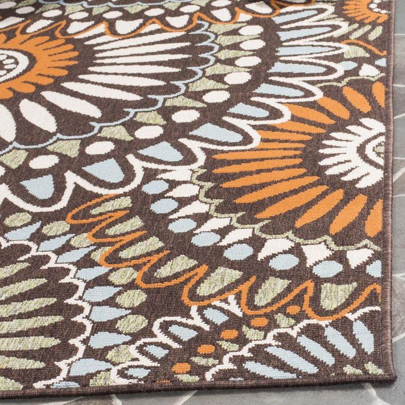 Terracotta Bliss Floral Indoor/Outdoor Area Rug 5'3" x 7'7"