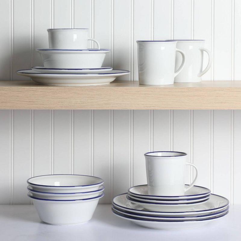 Martha Stewart Cliffield Ceramic Dinnerware Set - Service for 4