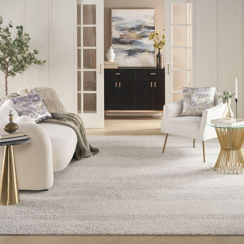 Nourison Elegance Modern Abstract Indoor Rug Beige Grey 7'10" x 10'6"