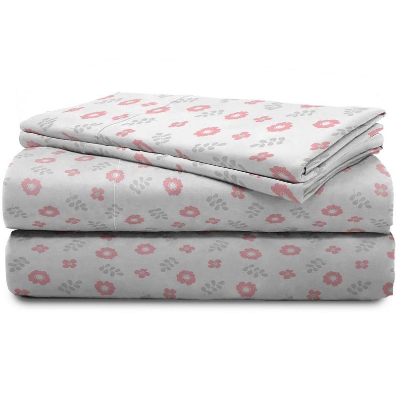 Saturday Park Cutout Floral 100% Organic Cotton Sheet Set