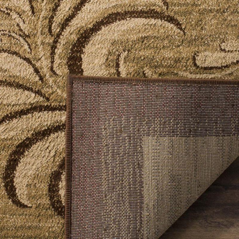 Lyndhurst LNH554 Power Loomed Area Rug - Brown/Multi - 6'7"x9'6" - Safavieh