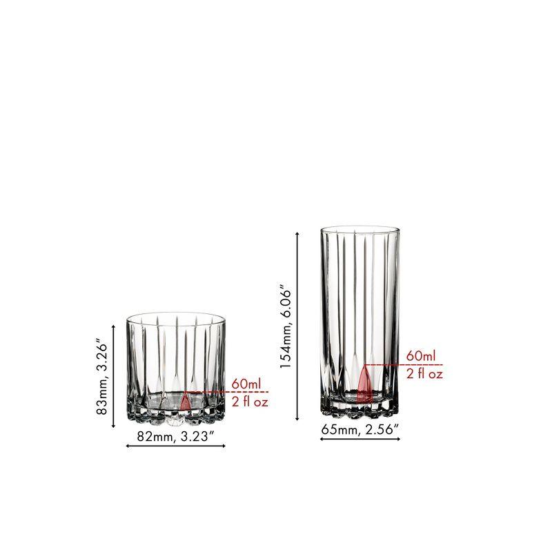RIEDEL RIEDEL Drink Specific Glassware Rocks & Highball Set (Set of 8)