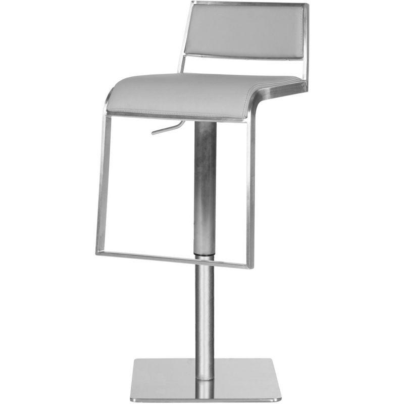 Natania Swivel Bar Stool - Grey - Safavieh