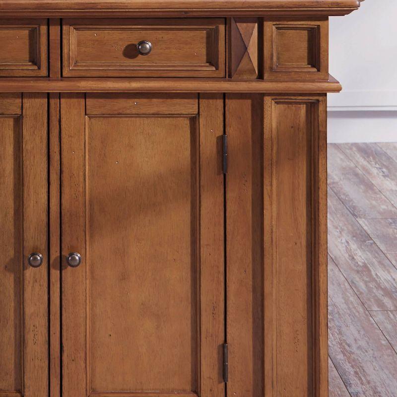 Kitchen Island Wood/Cottage Oak - Home Styles: Storage, Adjustable Shelves, Hardwood Frame