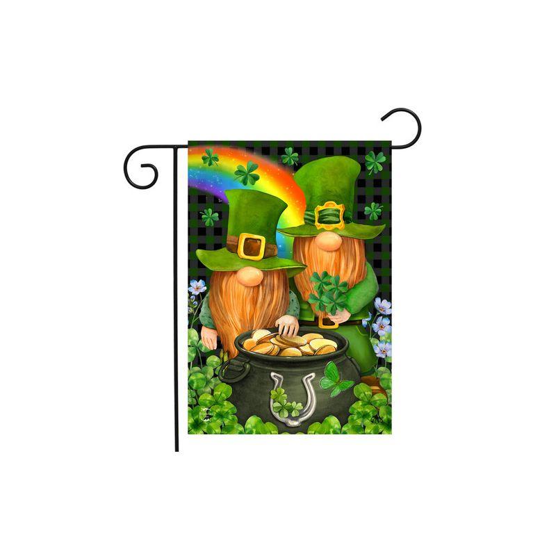 Briarwood Lane Irish Gnomes St. Patrick's Day Garden Flag 12.5" x