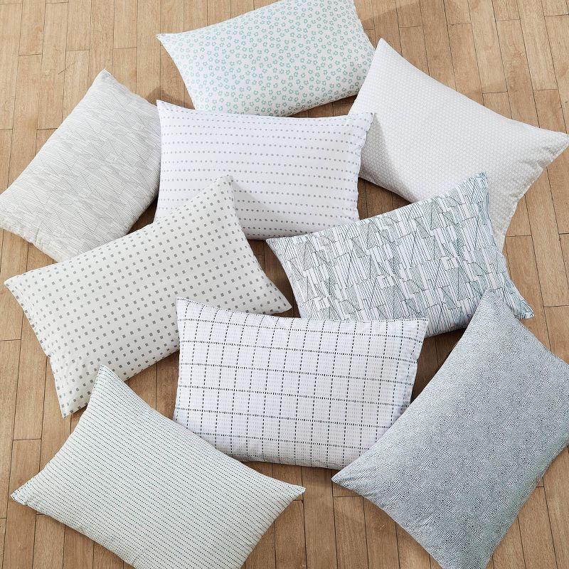 City Scene Radius Blue Cotton Percale Sheet Set