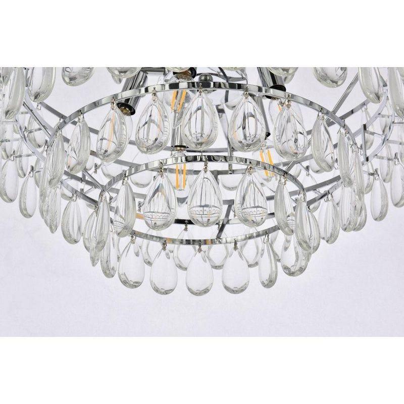 Elegant Lighting Mila 5 - Light Pendant in  Chrome