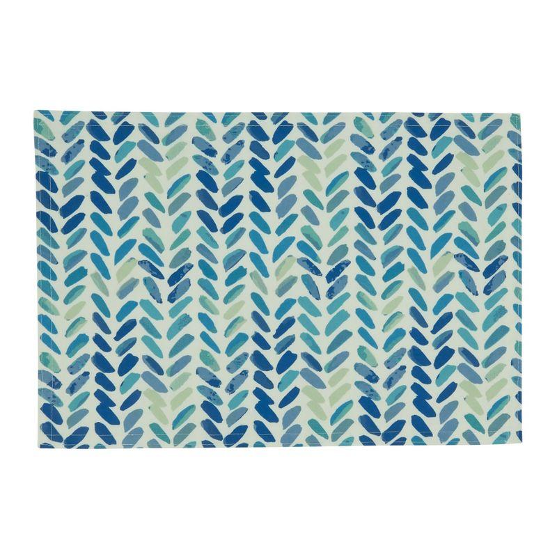 Ottilie Polyester Chevron Rectangle Placemat (Set of 4)