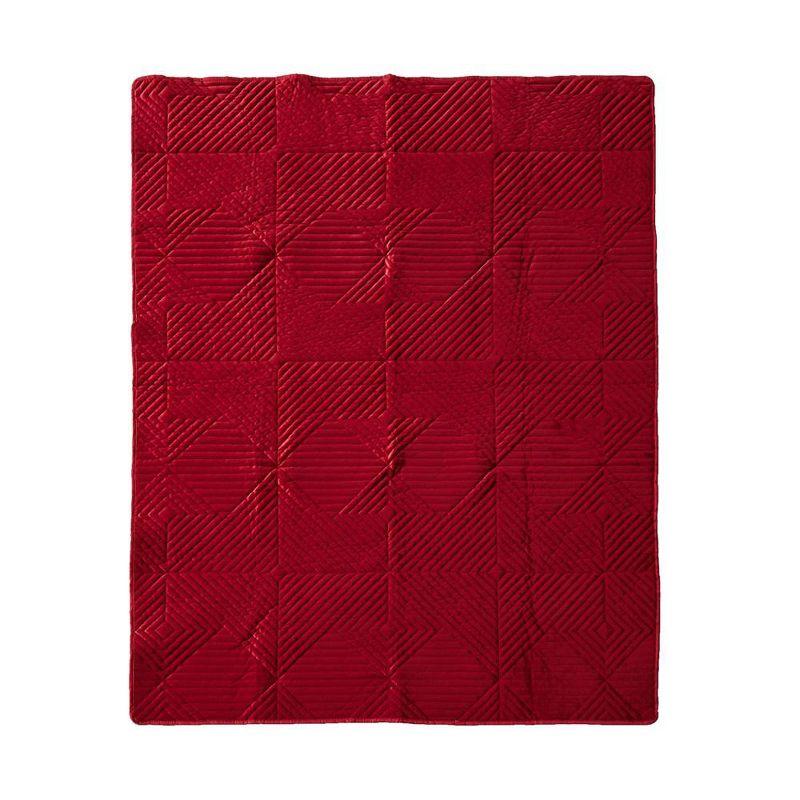 Riviera Velvet Quilted Throw