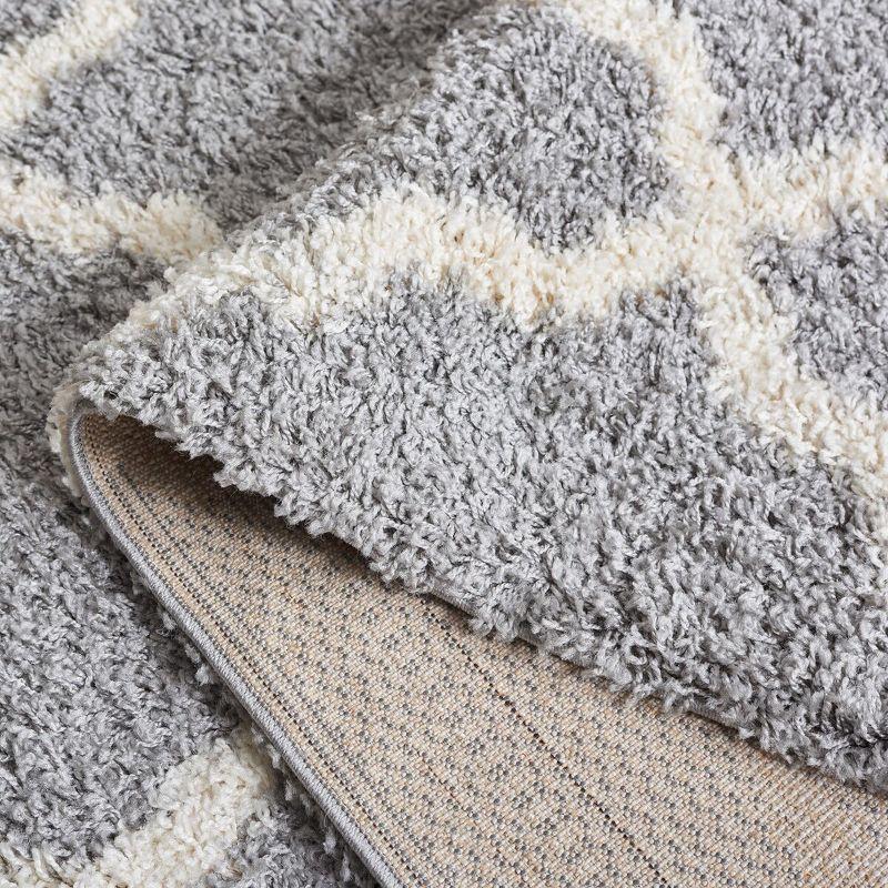 Dallas Shag SGD257 Power Loomed Indoor Area Rug - Grey/Ivory - 8'x10' - Safavieh.
