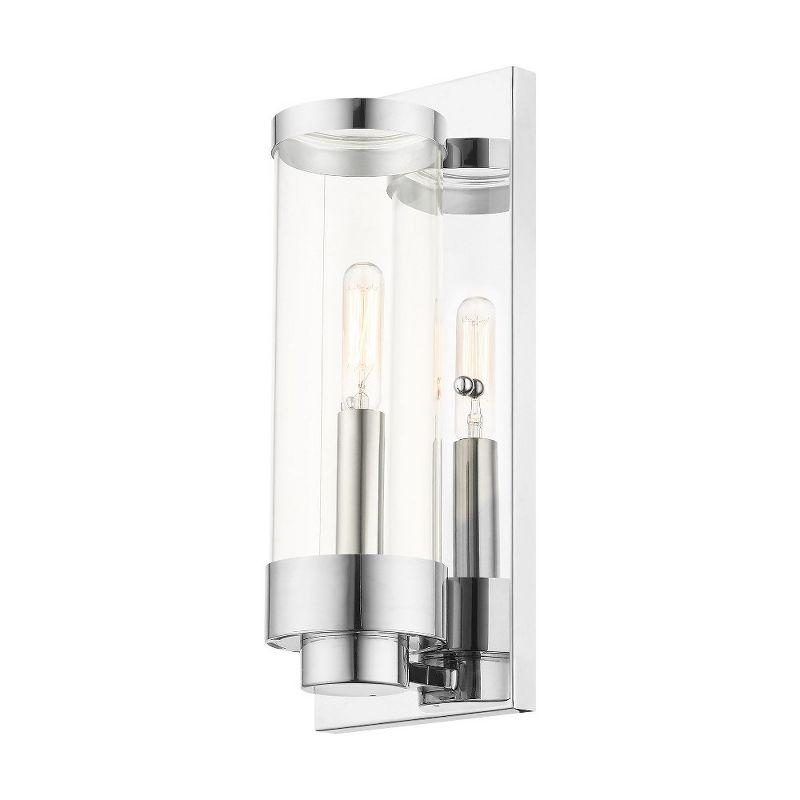 Livex Lighting Hillcrest 1 - Light Wall Light in  Polished Chrome