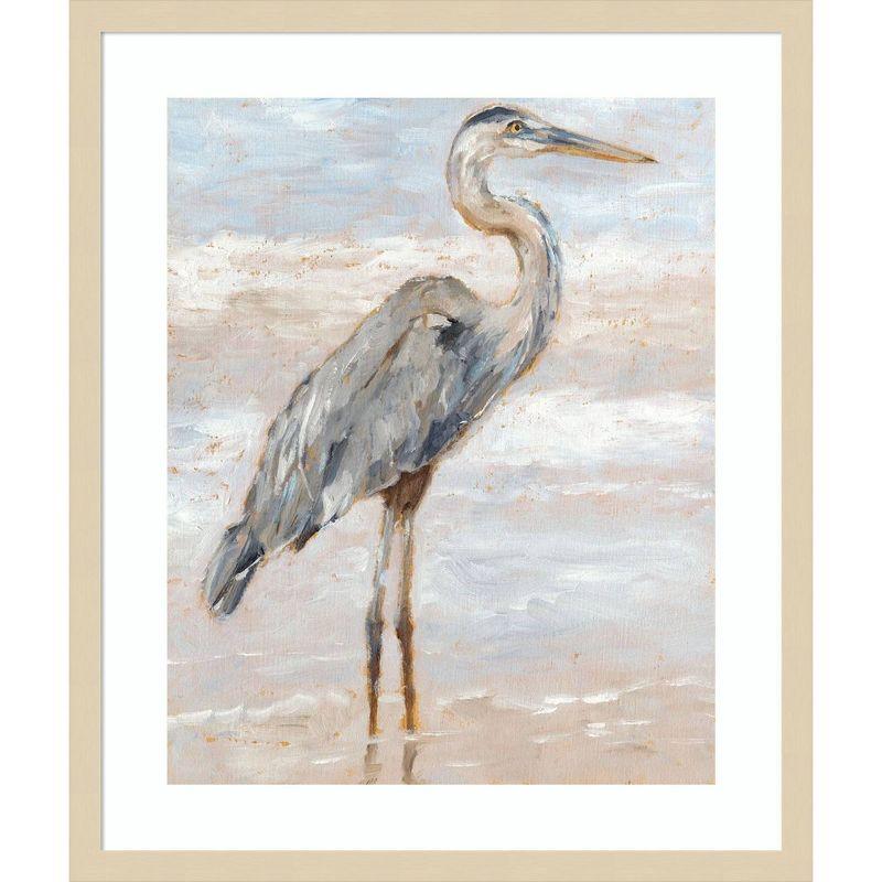 Amanti Art 21"x25" Beach Heron I by Ethan Harper: Giclee Print, Hardwood Frame, Wire Mount