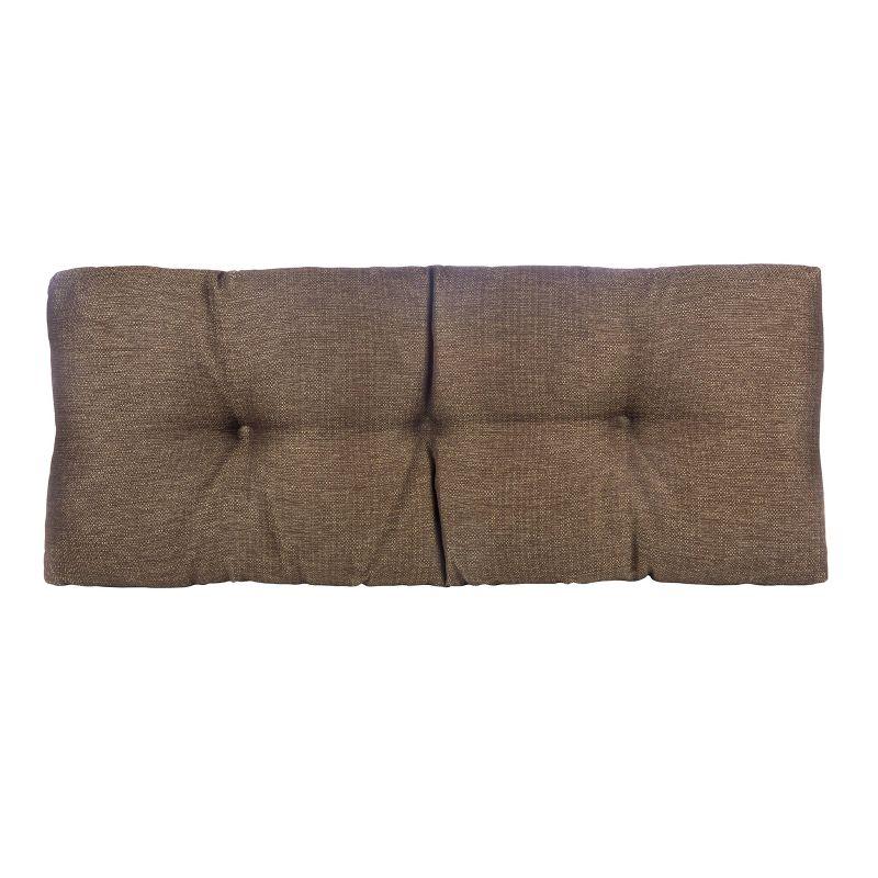 Gripper 35" Tufted Omega Universal Bench Cushion Gold: Indoor Woven Polyester Rectangle Seat, 3" Thick, 36"x14"