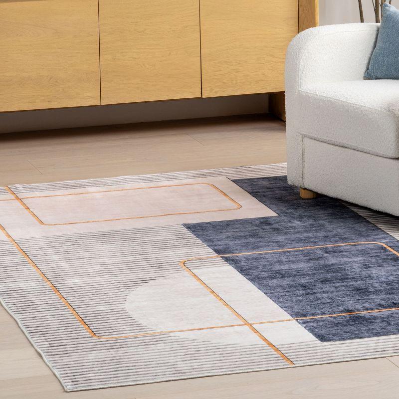 Nuloom Maja Modern Abstract Machine Washable Indoor Area Rug