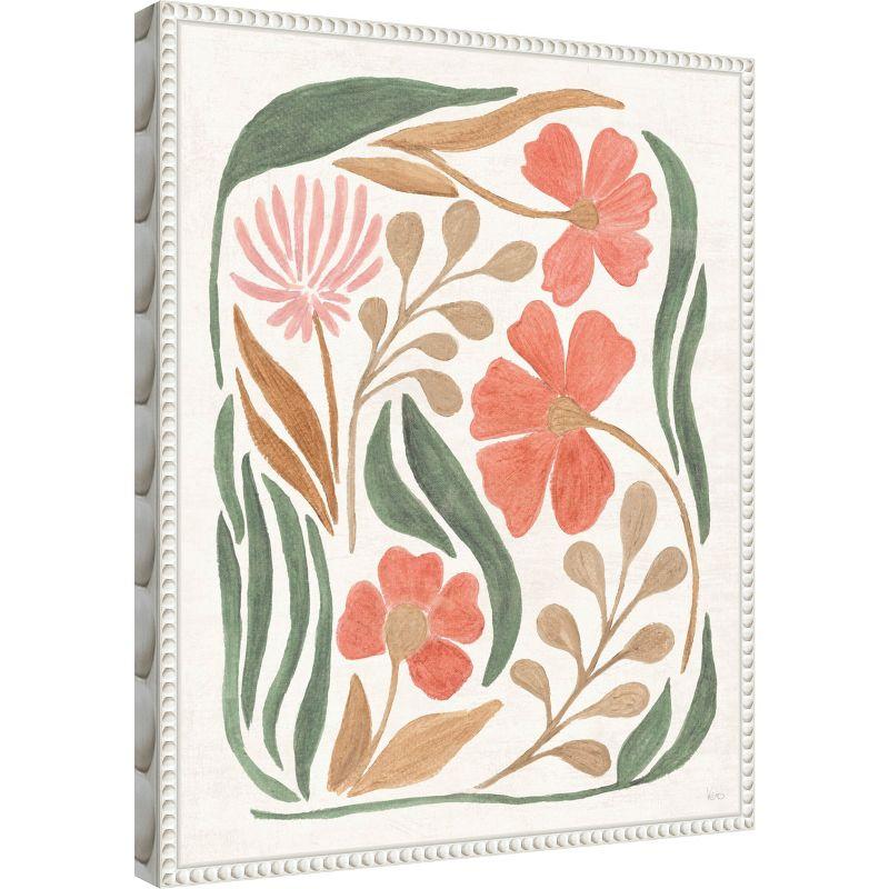 Amanti Art Floral Abstract I by Veronique Charron Canvas Wall Art Print Framed 16 x 20-in.