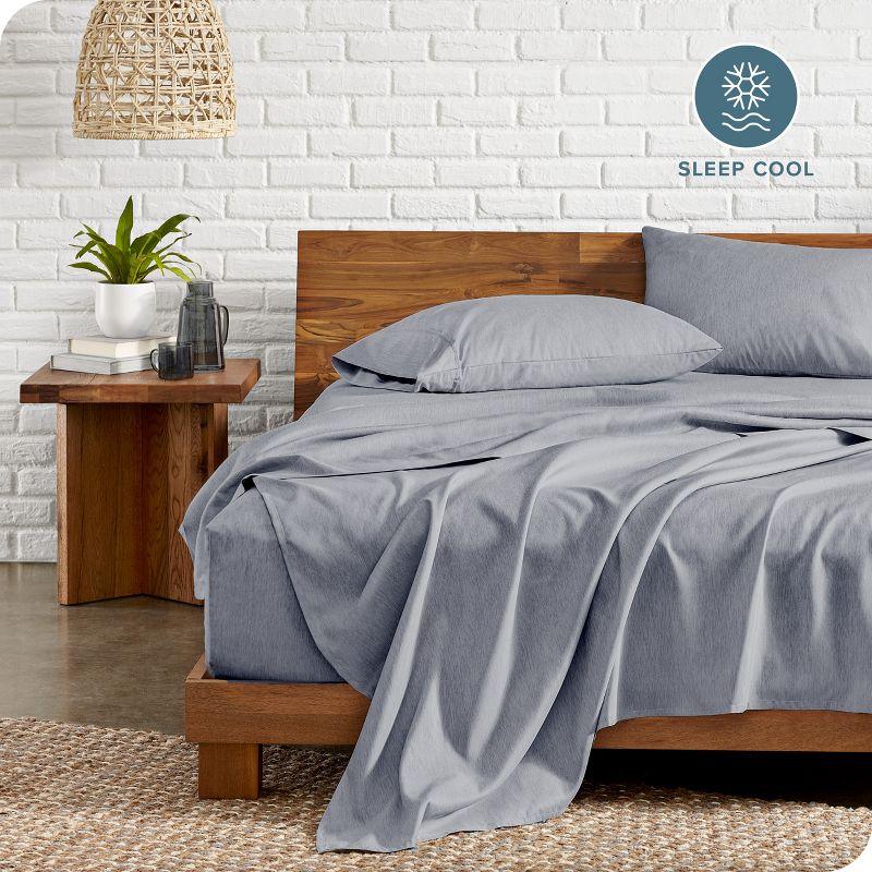 4 Piece Sheet Set - Heathered Double Brushed - Bare Home