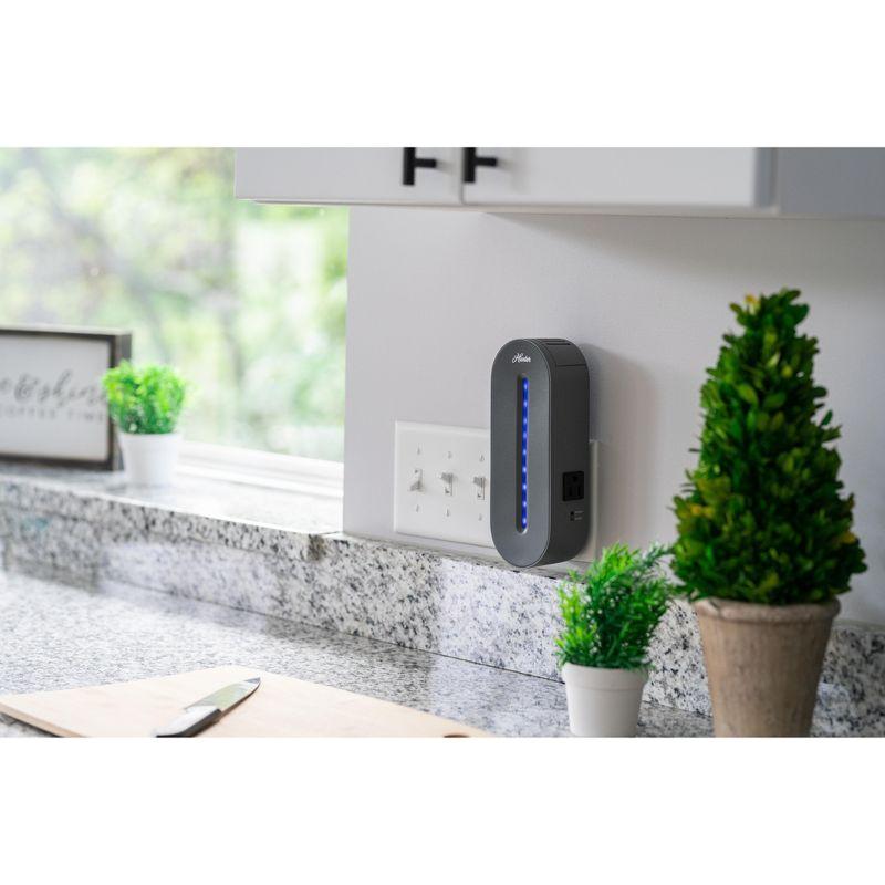 Gray Plug-in UV-C Air Sanitizer with HEPA Filter