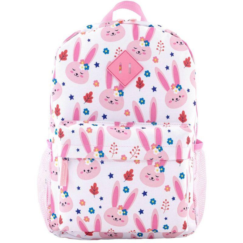 Travelers Club Kids' 5pc Hardside Checked Spinner Luggage Set - Bunny