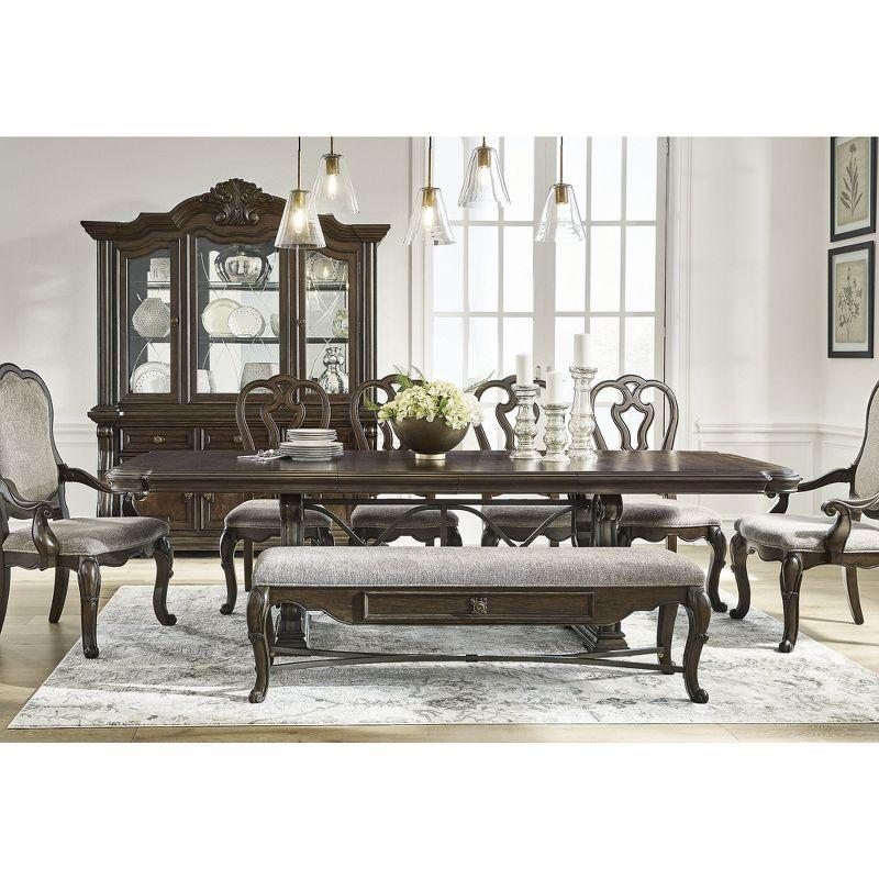 Signature Design by Ashley Maylee 63" 1 Drawer Dining Bench, Dark Brown