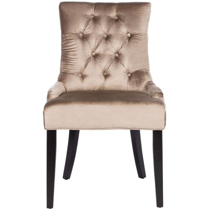 Abby 19" H Tufted Dining Chair With Nail Head Trim (Set of 2) - MCR4701 - Antique Sage - Safavieh Couture