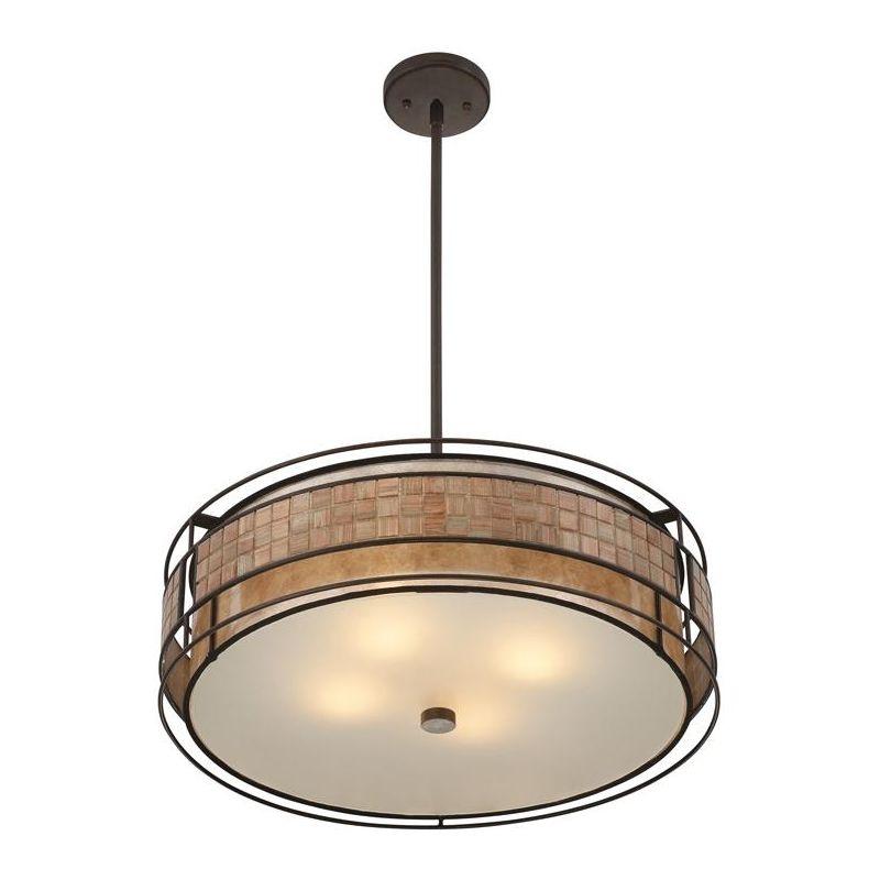 22" Renaissance Copper Indoor/Outdoor Drum Pendant Light