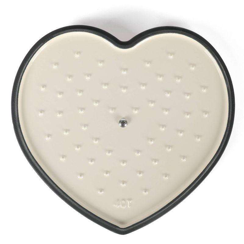 Martha Stewart Martha Stewart Heart Shape 2 QT Enamel Cast Iron Dutch Oven - Pink