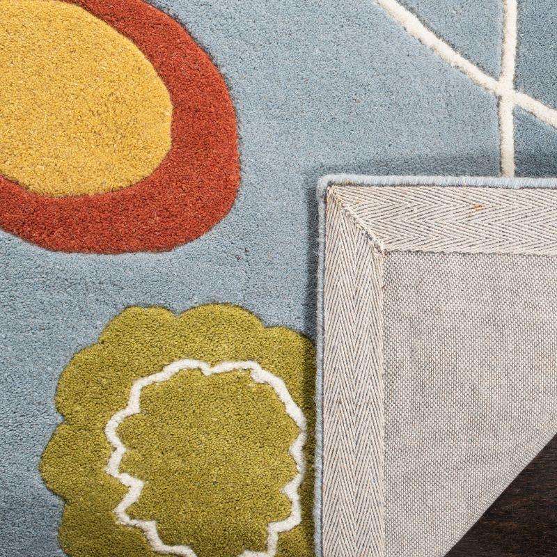 Soho SOH772 Hand Tufted Accent Rug - Light Blue/Multi - 2'x3' - Safavieh.