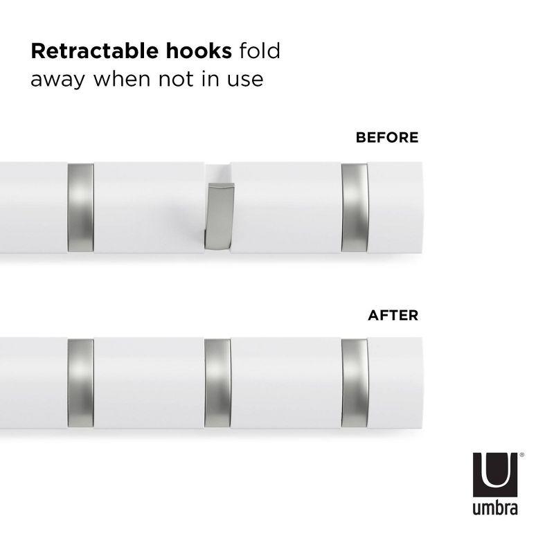 Flip 8 - Hook Solid Wood Coat Rack