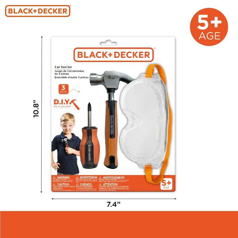 Black and Decker Pretend Play Toolset for kids, Looks like the real tools