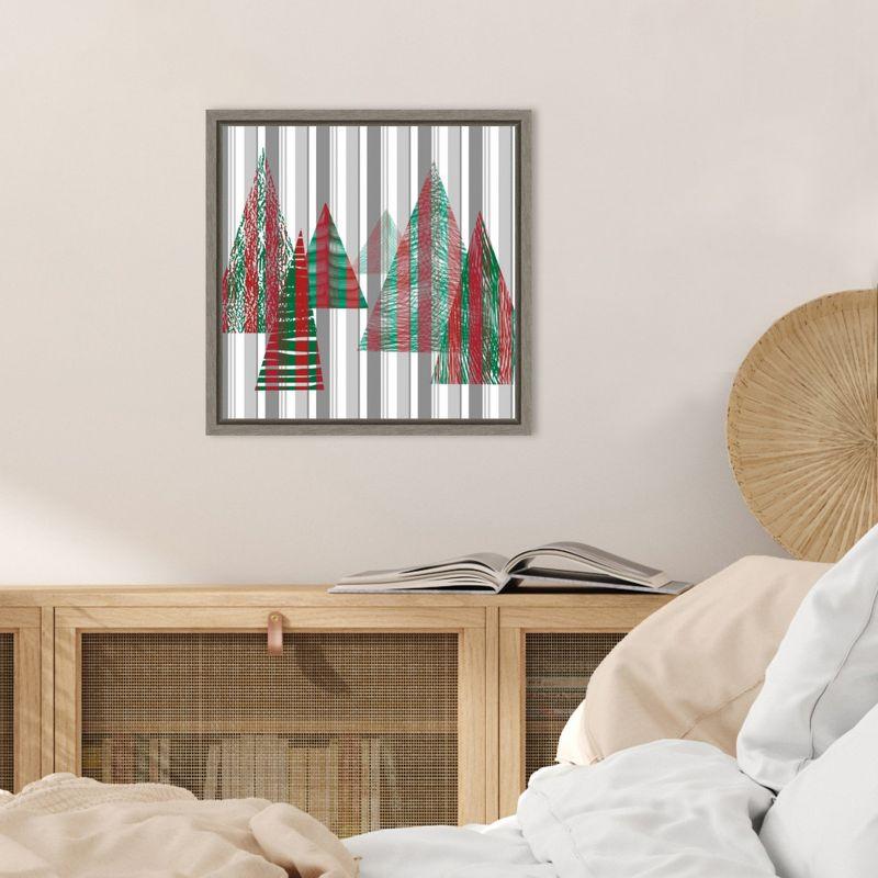 Amanti Art Oh Christmas Tree II by Sharon Gordon Canvas Wall Art Print Framed 16 x 16-in.