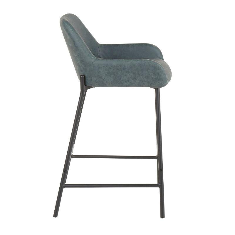 Greely Upholstered Counter Stool with Metal Frame